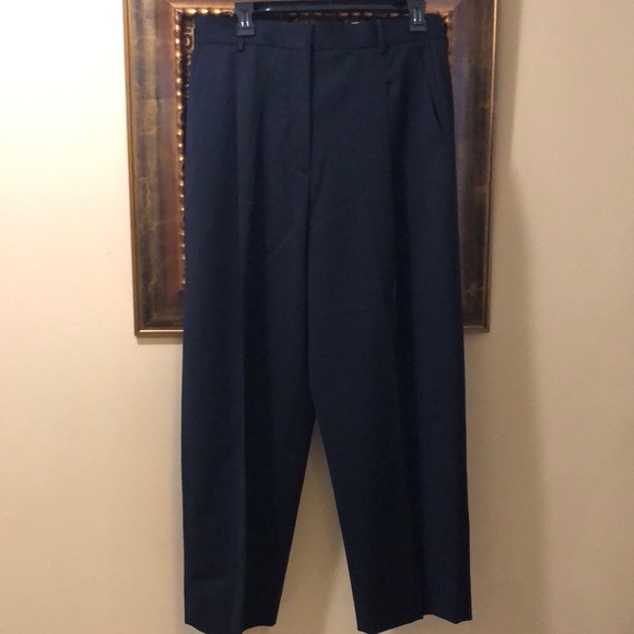 Sandro high waist belt loop zip fly faux back pocket, front pocket trousers - Picture 2 of 11